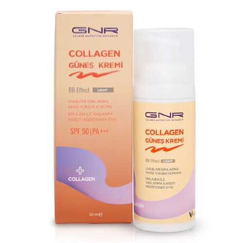 Gnr Kolajen Güneş Kremi Spf 50 BB Effect Light 50 ml