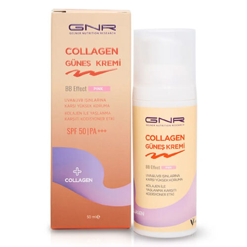 Gnr Collagen Gunes Kremi Spf 50 BB Effect Pink 50 ml