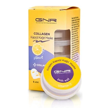 Gnr Collagen Kapsül Kağıt Mask 5 Adet