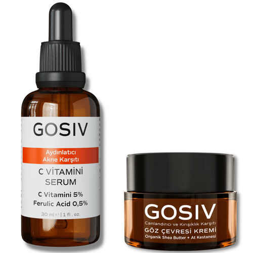 Gosiv Anti-Aging Etkili Göz Çevresi Destekleyici Cilt Bakım Seti