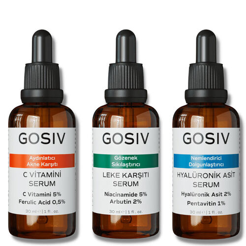 Gosiv Cilt Tonu Eşitsizliği Karşıtı Aydınlatmaya Yardımcı Bakım Seti