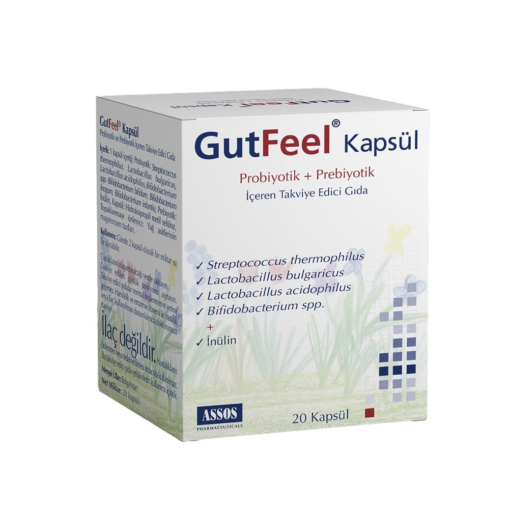 GutFeel Пробиотик + Пребиотик 20 капсул