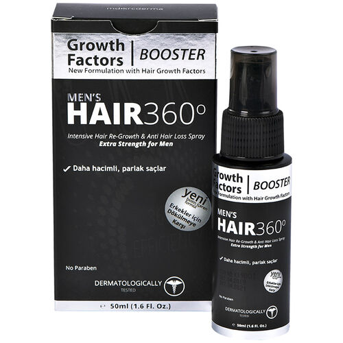 Hair 360 Booster Mens Hair Spray 50ml - Erkekler için Saç Spreyi