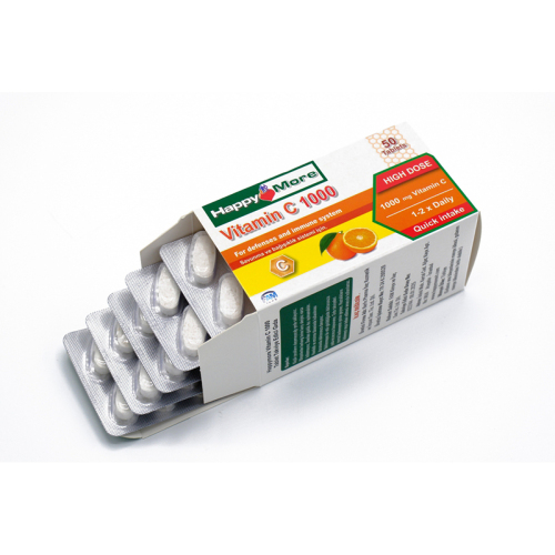 HappyMore Vitamin C Takviye Edici Gıda 50 Tablet