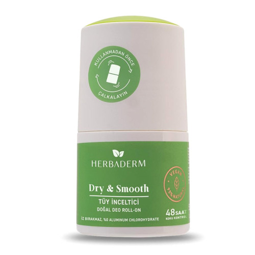 Herbaderm Dry Smooth Doğal Deo Roll On 50 ml