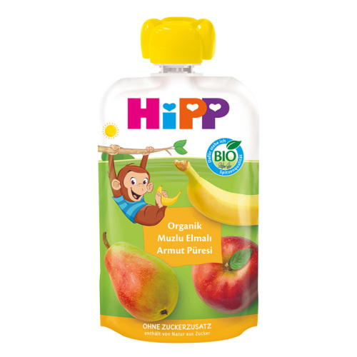 Hipp Organik Muzlu Elmalı Armut Püresi 100 gr