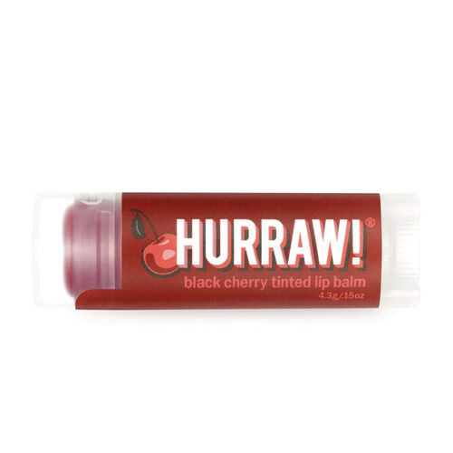 Hurraw Black Cherry Tinted Lip Balm - Cherry 4.8 gr