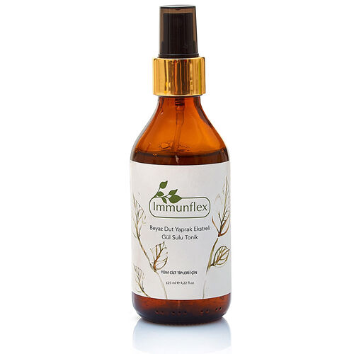 Immunflex Beyaz Dut Yaprak Ekstreli Gül Sulu Tonik 125 ml