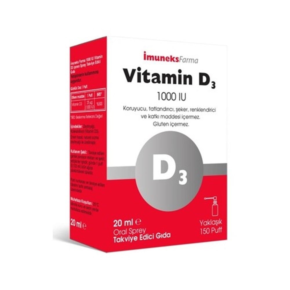 Imuneks Vitamine D3 1000 mg 20 ml