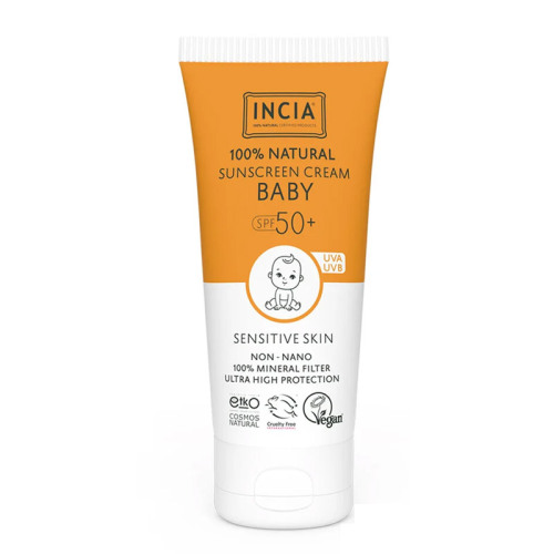 INCIA %100 Doğal Bebek İçin Güneş Kremi Spf 50 10 ml