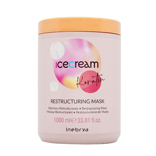 Masque restructurant à la kératine Inebrya Ice Cream 1000 ml