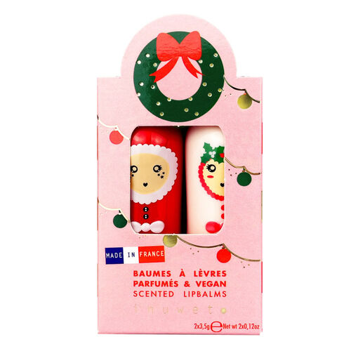 Inuwet Fiyonk Figürlü 2li Dudak Nemlendiricisi Seti-Mango ve Pamuk Şekeri