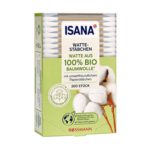Isana Bio Pamuklu Kulak Çubuğu 200 Adet