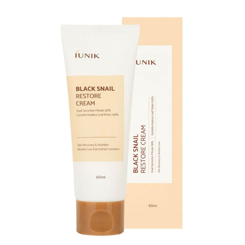 Iunik Black Snail Salyangoz Özlü Yaşlanma Karşıtı Krem 60 ml
