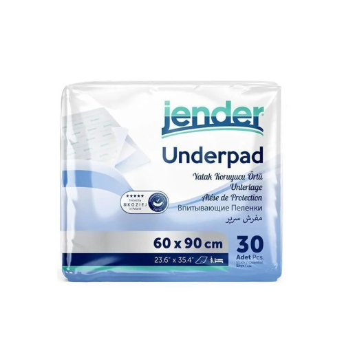 Jender Underpad Yatak Koruyucu Örtü 30 Adet - 60x90 cm