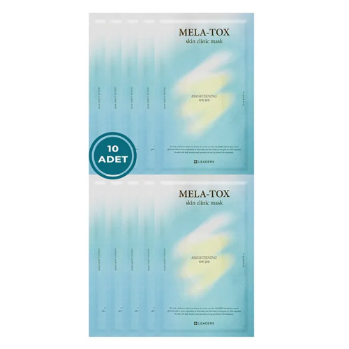 Leaders Mela-tox Skin Clinic Cilt Tonu Eşitleyici Maske 10 Adet