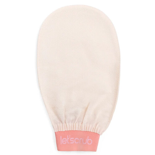 Letscrub %100 Floş İpek Banyo Kesesi Ekru 15x26 cm