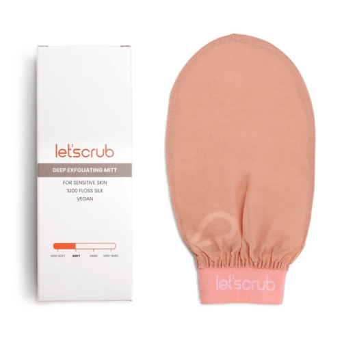 Letscrub %100 Floş İpek Duş Kesesi Hassas Ciltler Için