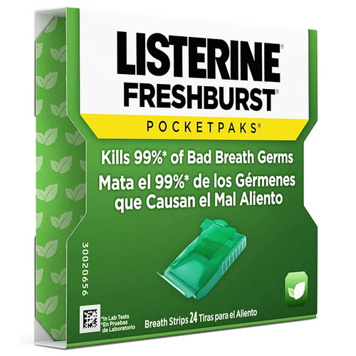 Listerine Fresburst Damak Strips Tekli 24 Yaprak