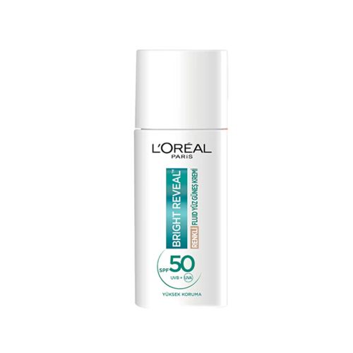 Loreal Paris Bright Reveal Renkli Fluid Güneş Kremi SPF50+ Light 50 ml