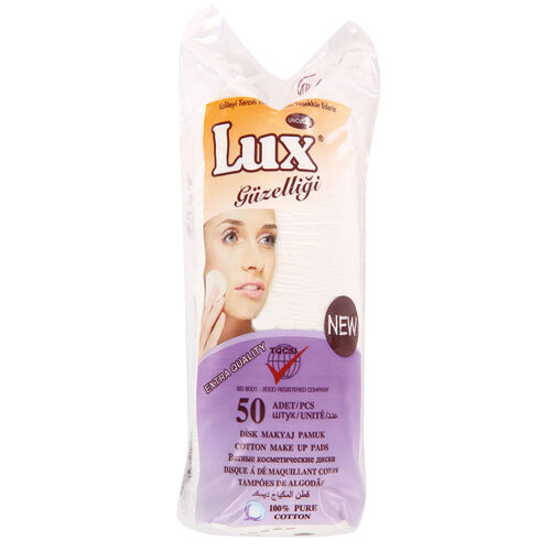 Диски для макияжа Lux, хлопок, 50 шт.