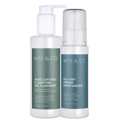 May Co Düzensiz Ciltlere Özel Cilt tonu Dengeleyici ve Nemlendirici Bakım Seti