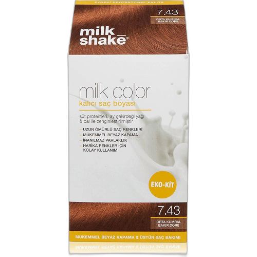 Milk Shake Milk Color Kalıcı Saç Boyası Orta Kumral Bakır Dore
