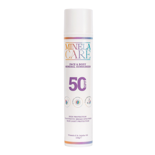 Minela Care Organik Mineral Filtreli Spf50+ Yüz ve Vücut Güneş Kremi 110 gr