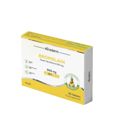 MIRADERM BROMELAIN 500 MG 30 TAB