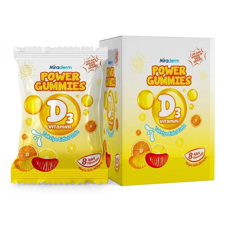 MIRADERM POWER GAMİIES 8 POŞET GUMMY