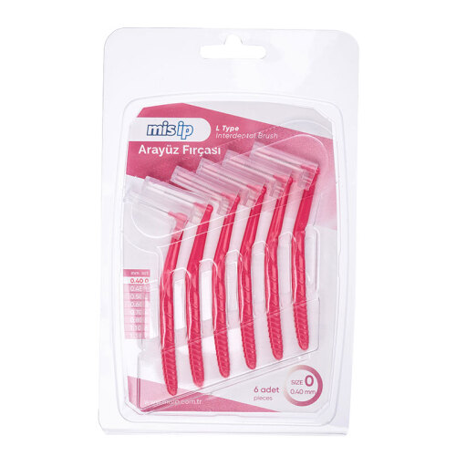 Mis İp Arayüz Fırçası 6 Adet - Size 0 - 0.40mm