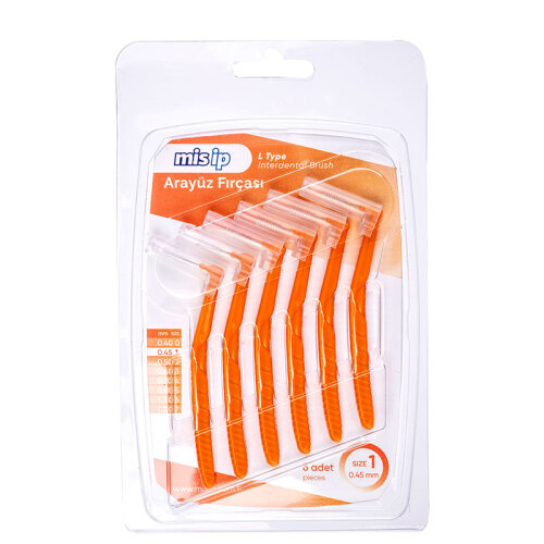 Mis İp Arayüz Fırçası 6 Adet - Size 1 - 0.45mm