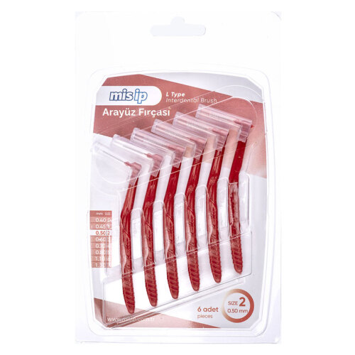 Mis İp Arayüz Fırçası 6 Adet - Size 2 - 0.50mm
