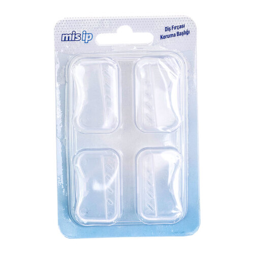Mis İp Diş Fırçası Koruma Başlığı - 4 ADET