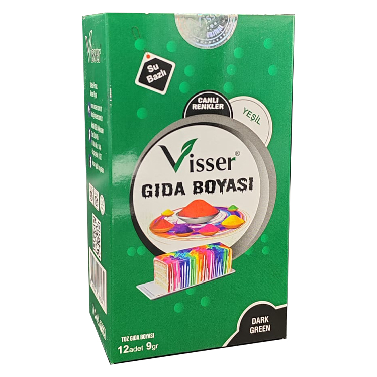 Misyon Toz Gıda Boyası Msy-0121 Yeşil 12li Paket