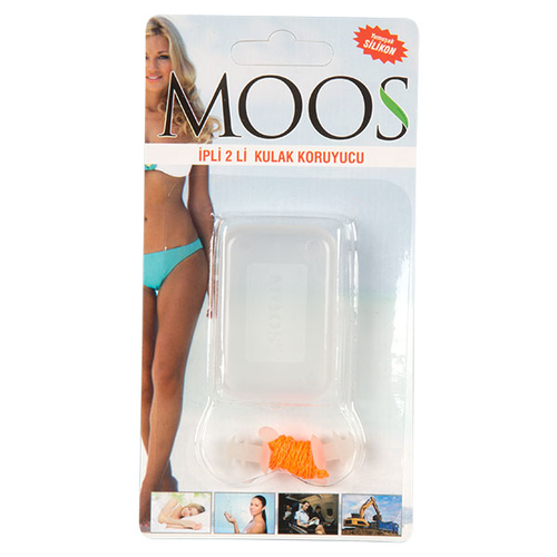 Moos İpli Silicone Kulak Tıkacı 2 Adet