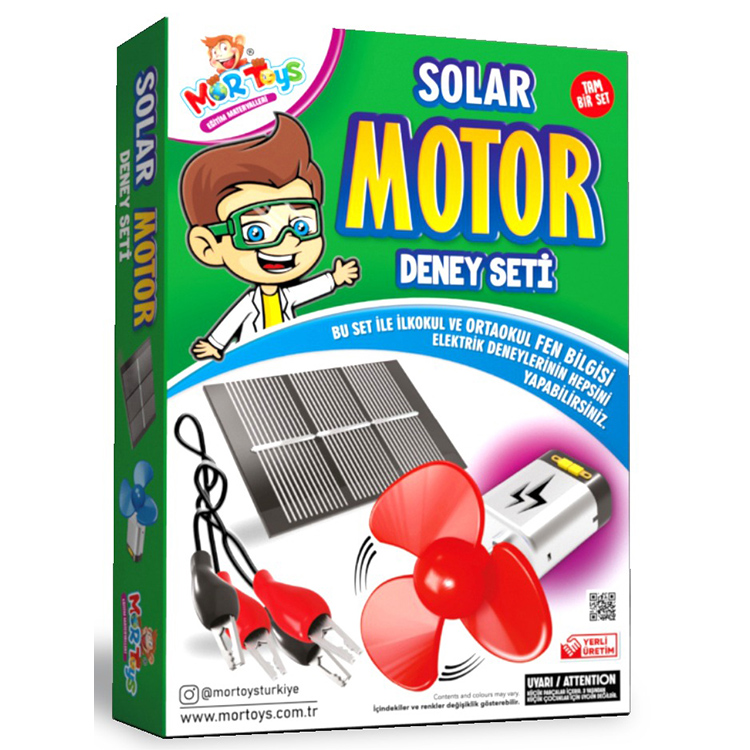 Mor 9751 Güneş Motoru Deney Seti Kutulu