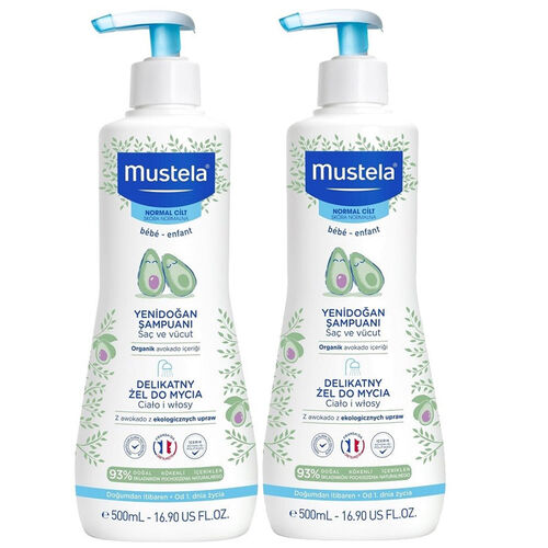 Mustela Nazik Temizleme Jeli Bebek Şampuanı 2 Li SET