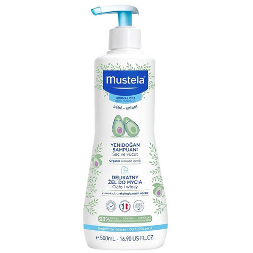 Mustela Nazik Temizleme Jeli Yenidoğan Şampuanı 500 ml
