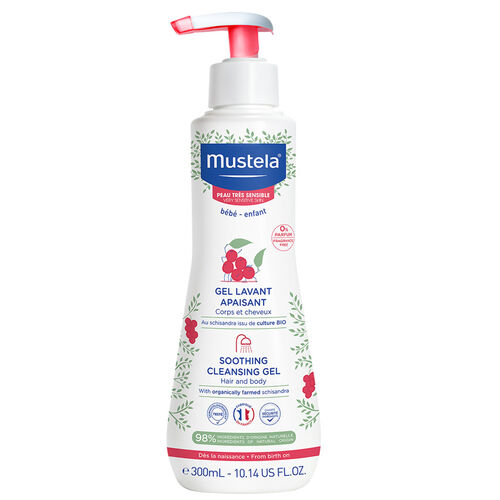 ​Mustela Soothing Çok Hassas Ciltler için Bebek Şampuanı 300ml