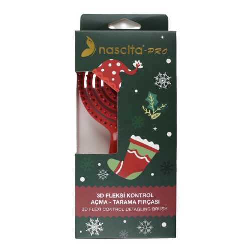 Nascita 3D Fleksi Yılbaşı Temalı Saç Fırçası 70