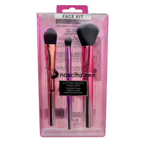 Nascita 3lü Yüz Makyaj Fırça Seti - 104