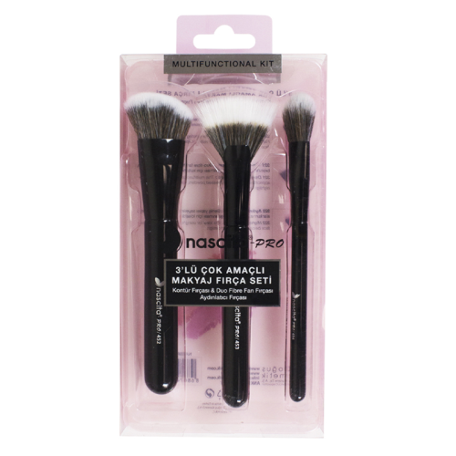 Nascita Çok Amaçlı Makyaj Fırça Seti 3lü - 100
