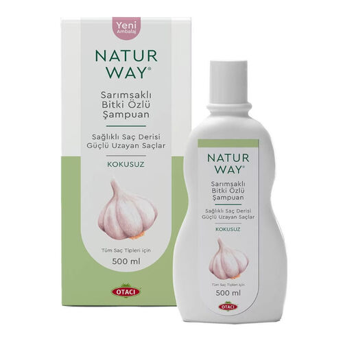 Natur Way Knoblauch-Kräuter-Shampoo, parfümfrei, 500 ml