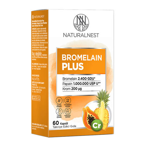 Naturalnest Bromélaïne Plus 60 Gélules
