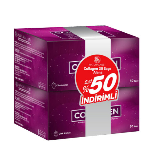 Naturalnest Collagen 30 Saşe - 2.si %50 İNDİRİMLİ - Çilek Aromalı