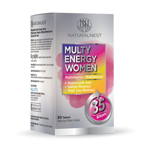 Naturalnest Multy Energy Women Takviye Edici Gıda 30 Tablet