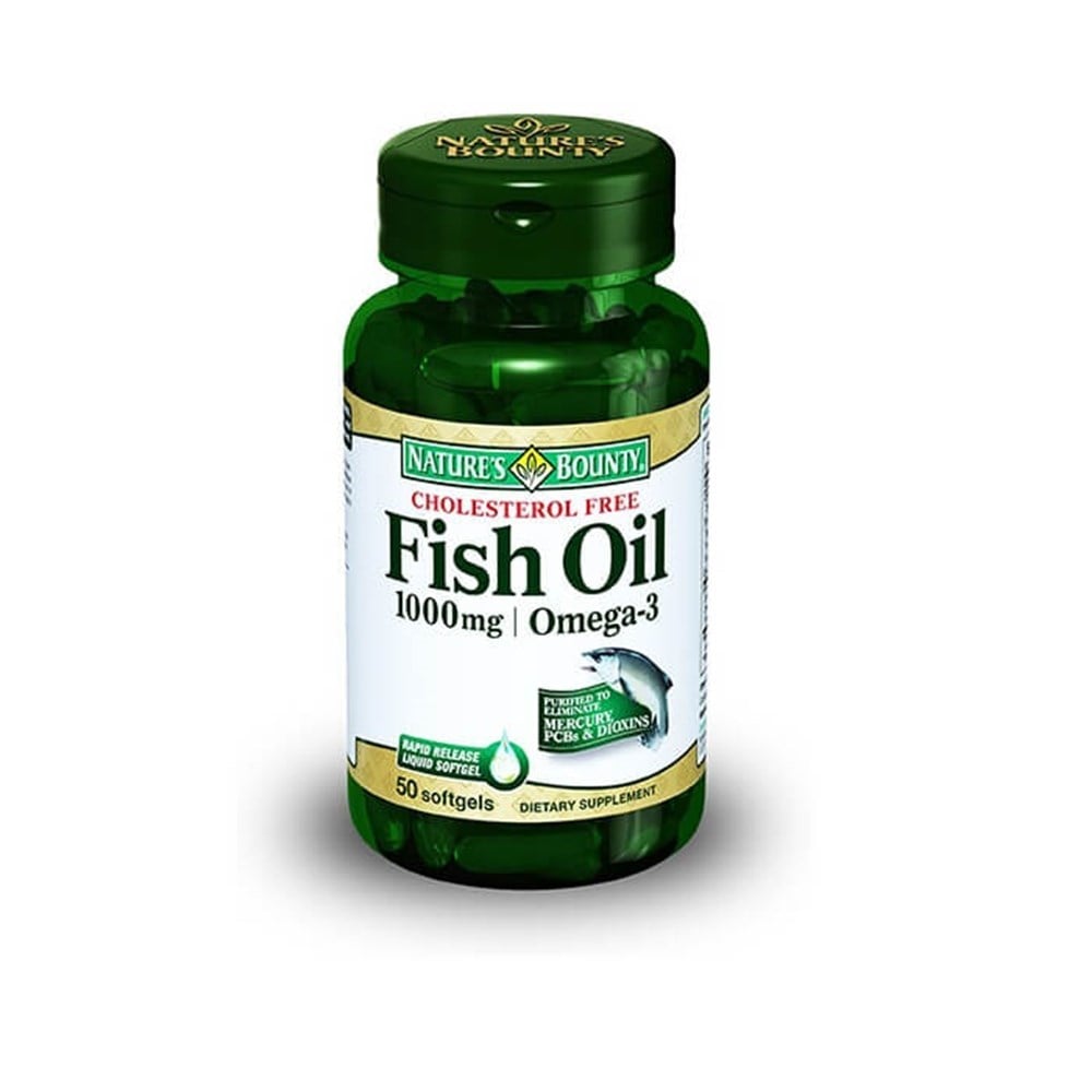 Nature\'s Bounty Fish Oil 1000 mg Omega-3 50 Kapsül