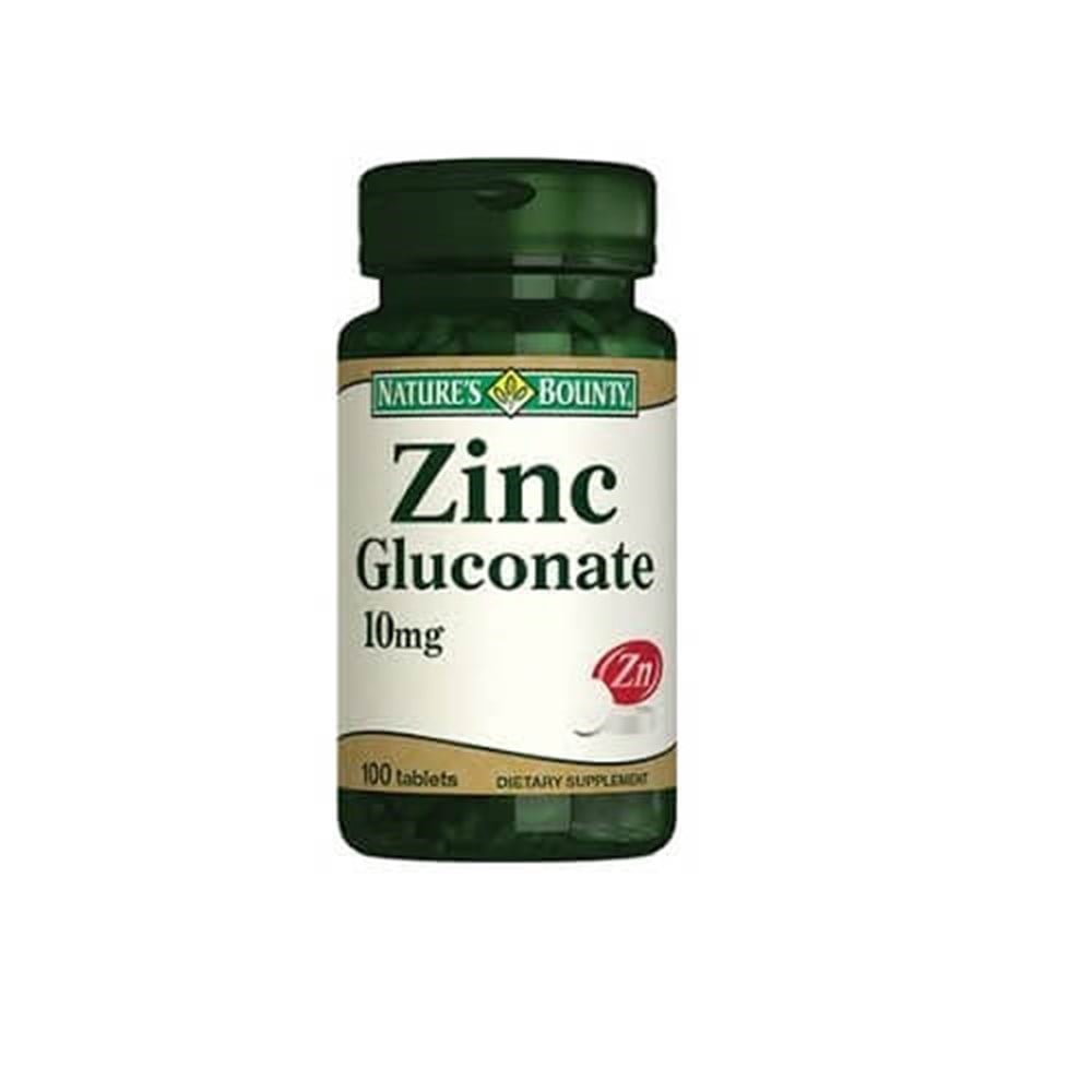 Nature\'s Bounty Gluconate de zinc 10 mg 100 comprimés