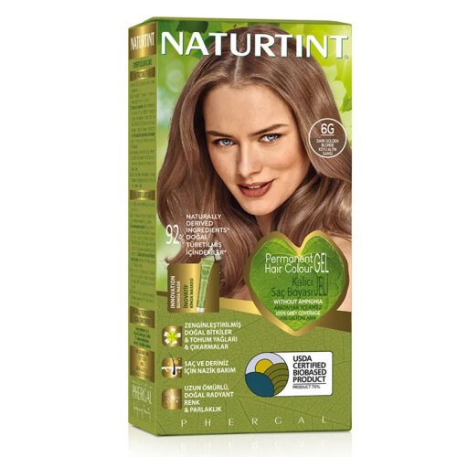 Naturtint Doğal Saç Boyası - 6G Koyu Altın Sarı